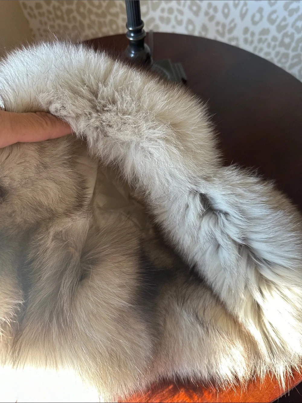 Real Fur Trapper Hat with Ear Flaps and Pom Pom Ties